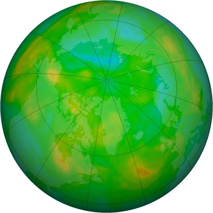 Arctic ozone map for 17 July 2003